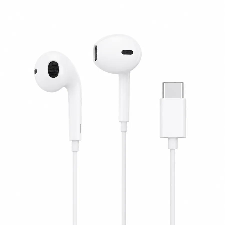 Al-15-ty 16款 USB-C 耳机，适用于多种设备，音质清晰，轻便设计