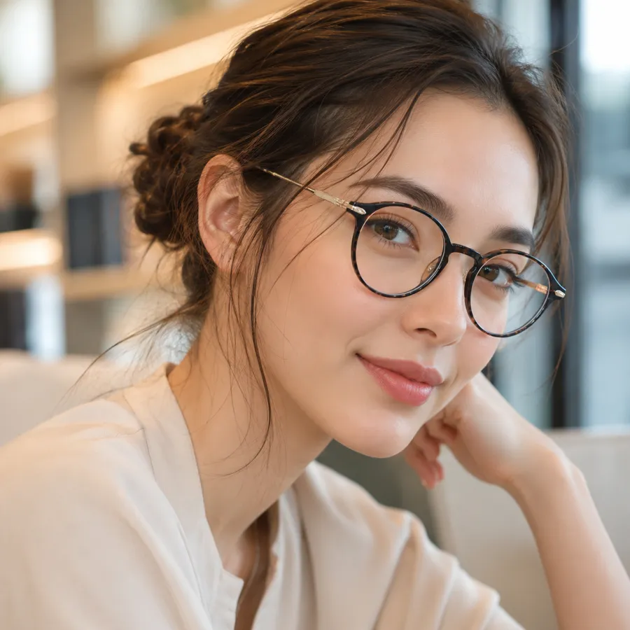 圆形眼镜 100%尼龙材质 时尚潮流款