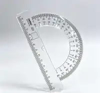 透明塑料量角器 15cm 学生文具 适用于绘图和测量
