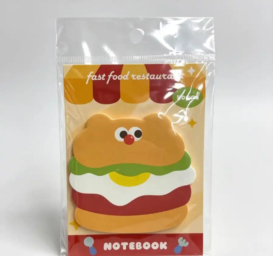 快餐造型便签本 40张 可爱卡通设计