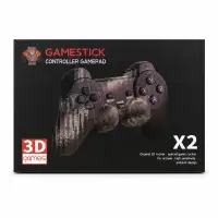 Gamestick 游戏手柄 X2，适用于街机，3D摇杆设计，黑色