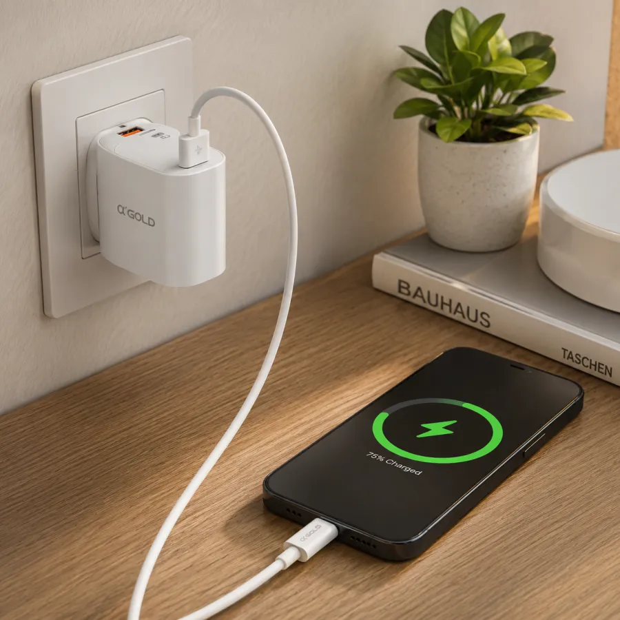 α'GOLD PRO 9.1A 快充充电器套装 CA40-2iOS，40W，USB-C