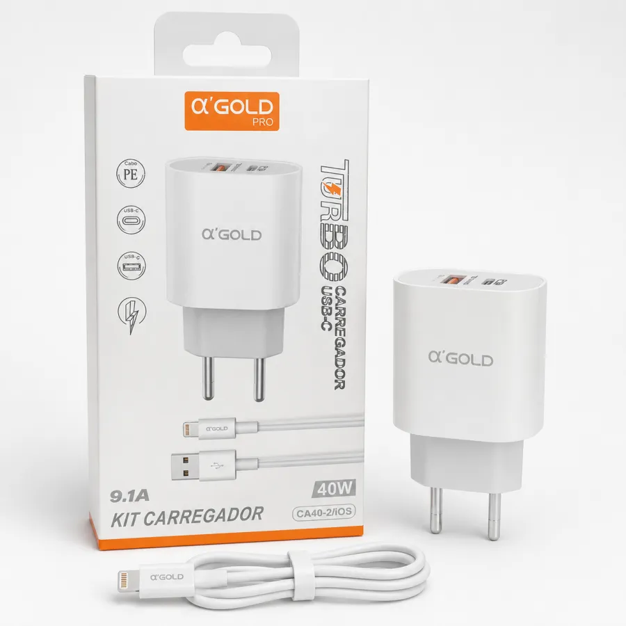 α'GOLD PRO 9.1A 快充充电器套装 CA40-2iOS，40W，USB-C