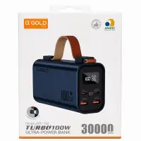 α GOLD PRO 100W超大容量移动电源，30000mAh，型号BTE-102，支持多设备充电