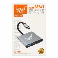 A品牌 3合1 USB-C适配器 AU-578 多功能扩展器