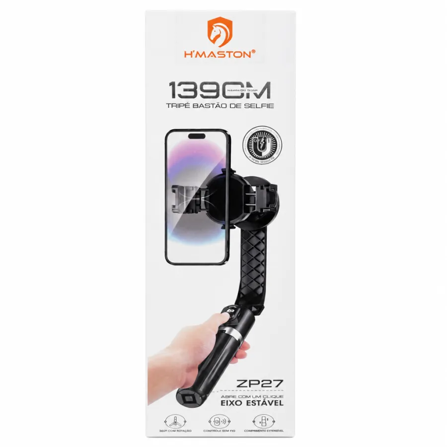 H'MASTON 139CM自拍杆 三脚架 ZP27 稳定轴