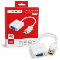 TOMATE 显示器适配器 DisplayPort 转 VGA 1080P 高清 MTV-601