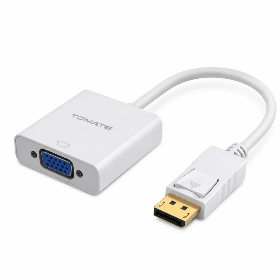 TOMATE 显示器适配器 DisplayPort 转 VGA 1080P 高清 MTV-601