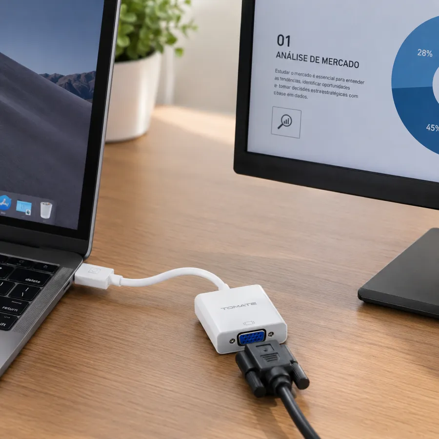 TOMATE 显示器适配器 DisplayPort 转 VGA 1080P 高清 MTV-601