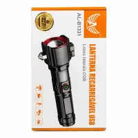 AL-B1331 USB充电手电筒，COB灯光，便携式，适合户外