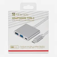 NEWTON Type-C 转 VGA 适配器，USB 3.0，兼容Mac及智能电视