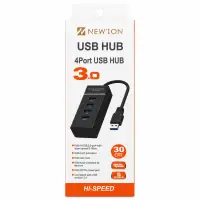 NEWION 4口USB 3.0集线器，30厘米，带LED指示灯，适用于电脑和设备