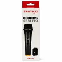 SHINYMAX 无线麦克风，型号BM-17U，黑色，适用于演唱和演讲