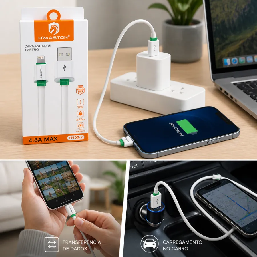 Cabo USB TC V8 IOS 数据线