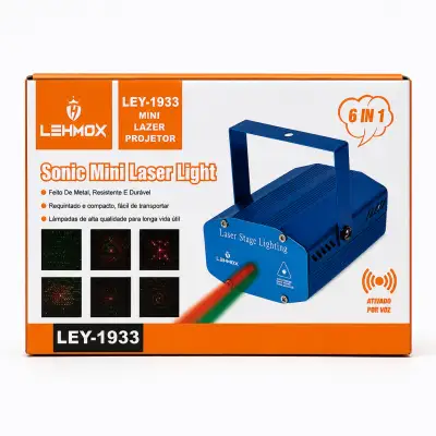 LEHMOX 迷你激光投影仪 6合1 适用于舞台灯光