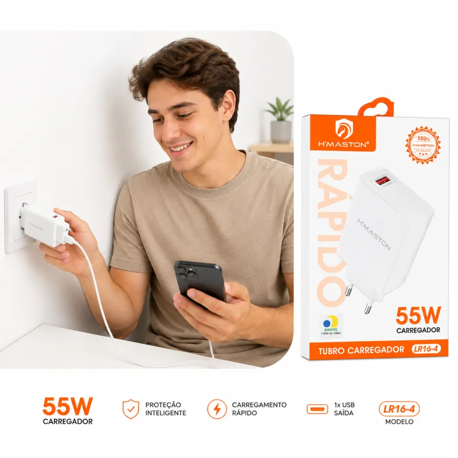 Fonte 55w USB
