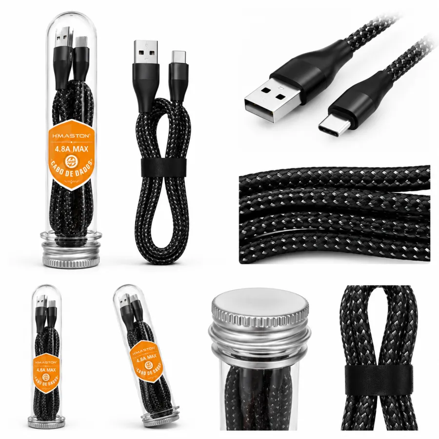 Cabo USB 1m TUBO TC V8 IOS 数据线 1米