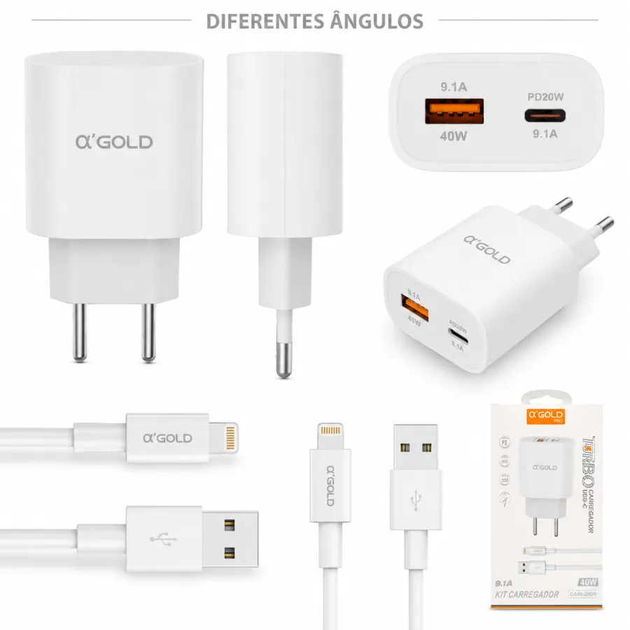 Ca40-2 αGOLD PRO 快充充电器 40W USB-C 9.1A