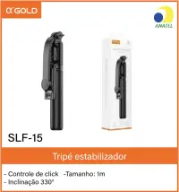 α'GOLD SLF-15 三脚架稳定器，1米长，330°倾斜，点击控制
