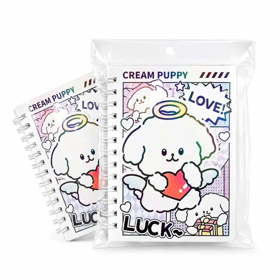 CREAM PUPPY卡通本子，五款可选，适合学生和办公使用