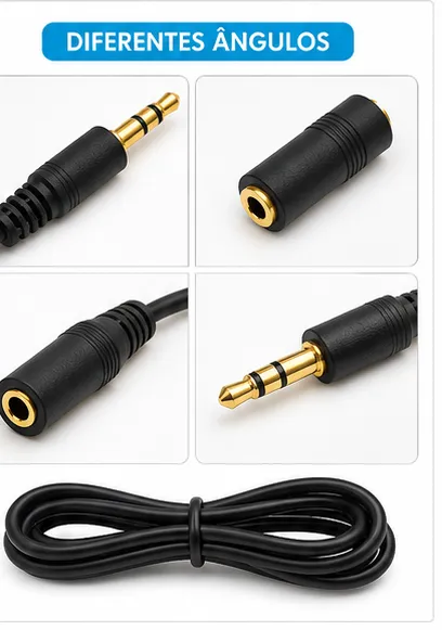 LE-3095 IT-BLUE音频连接线 3.5mm插头 1.5米 黑色
