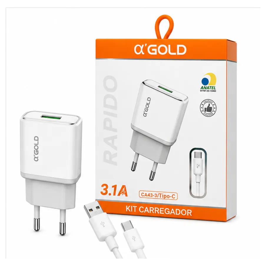 α'GOLD 快充充电器套件 3.1A CA43-3/Tipo-C