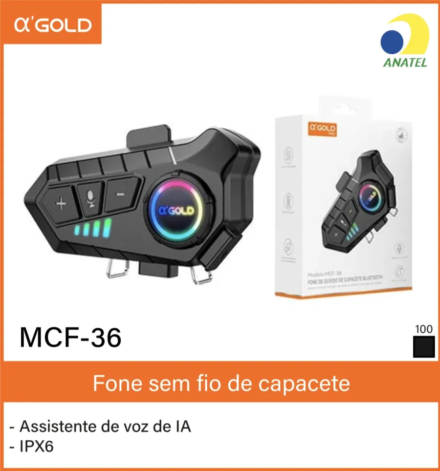 α GOLD MCF-36 无线耳机，IPX6防水，AI语音助手，适合运动