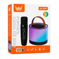 ALTOMEX AM-8581 便携式蓝牙音箱 10W输出 带麦克风 多彩灯光