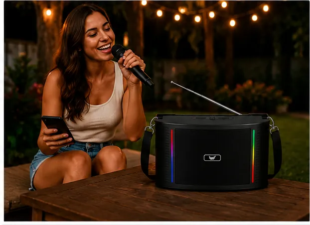 ALTOMEX AL-3318 50W 蓝牙音箱，便携式设计，带天线，适合户外使用