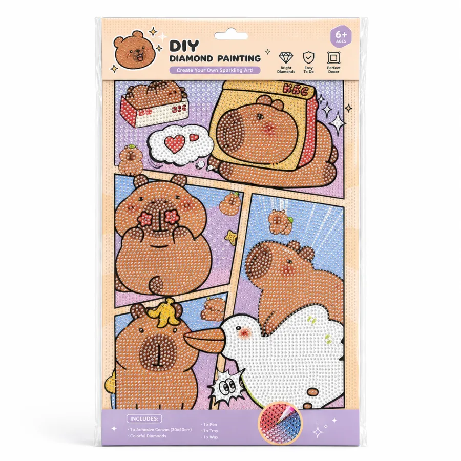 可爱动物漫画贴纸本，适合儿童手工DIY，创意涂鸦，色彩丰富