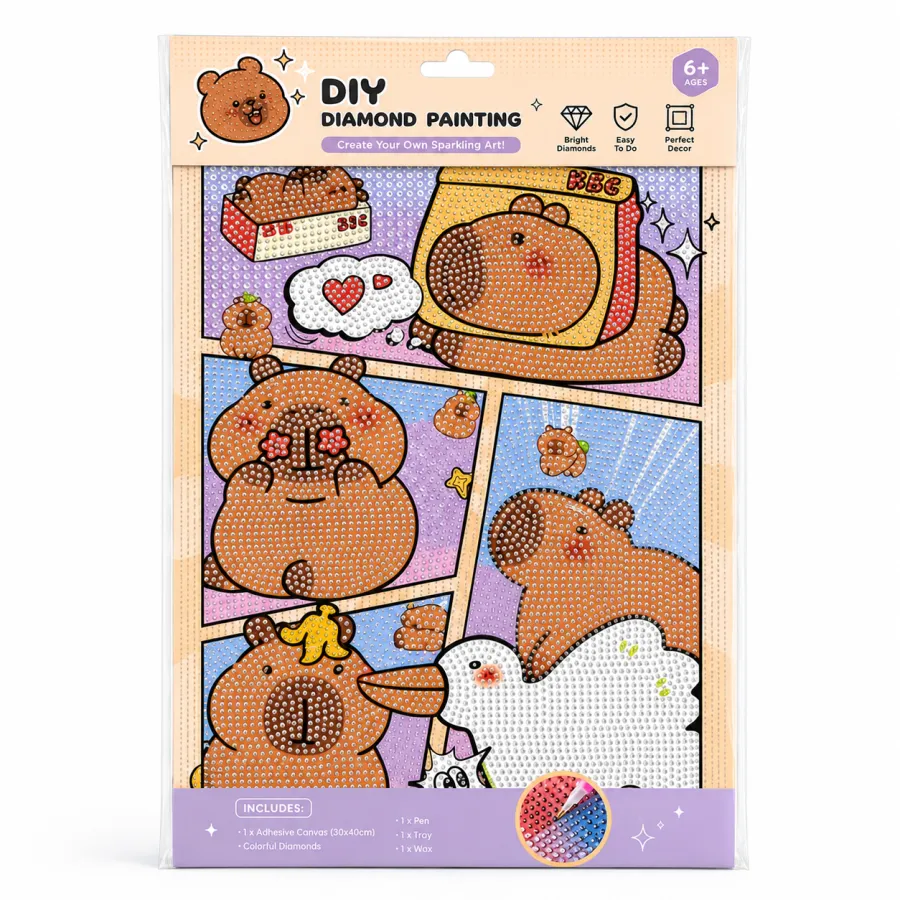 可爱动物漫画贴纸本，适合儿童手工DIY，创意涂鸦，色彩丰富