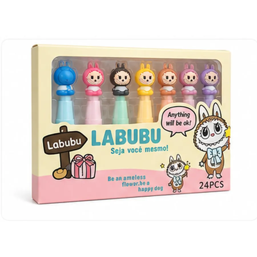 6支装彩色荧光笔 labubu 趣味款