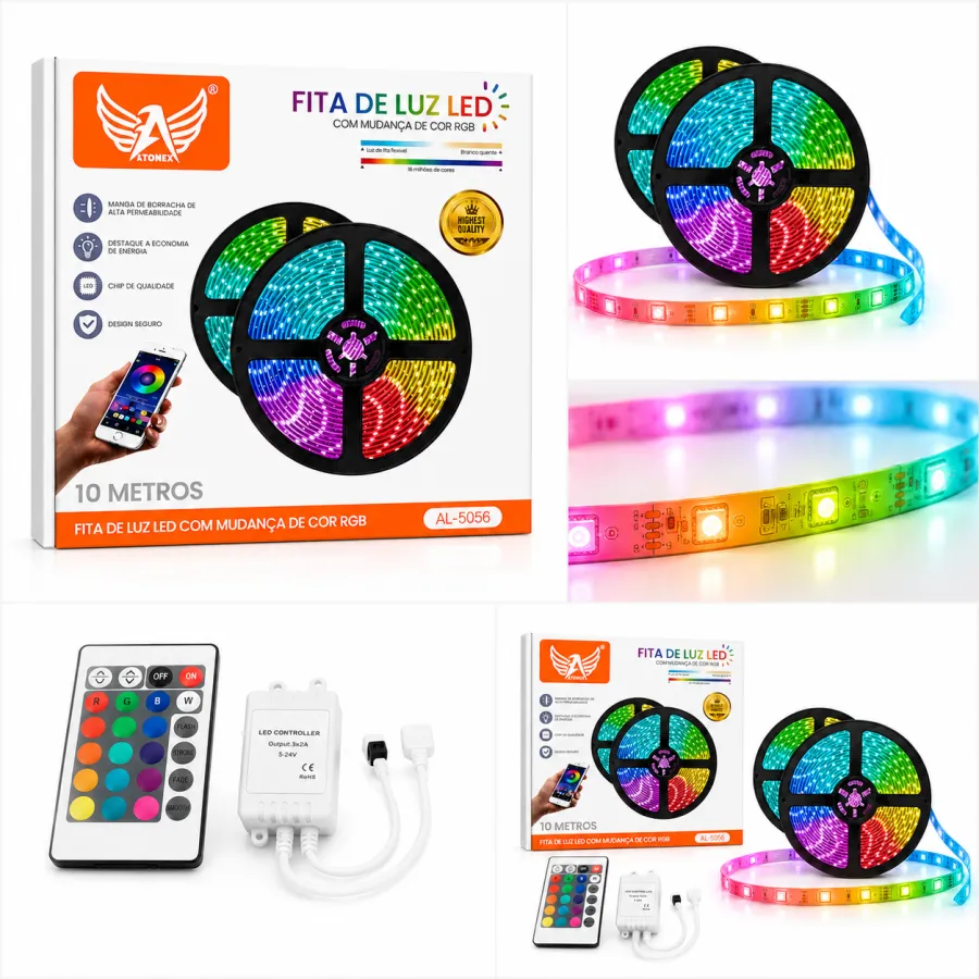 Al-5056 ALTOMEX RGB 变色 LED 灯带 10 米