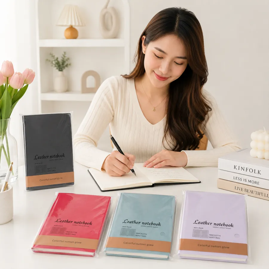牛皮笔记本，品牌：non-book，多色可选，书写顺滑