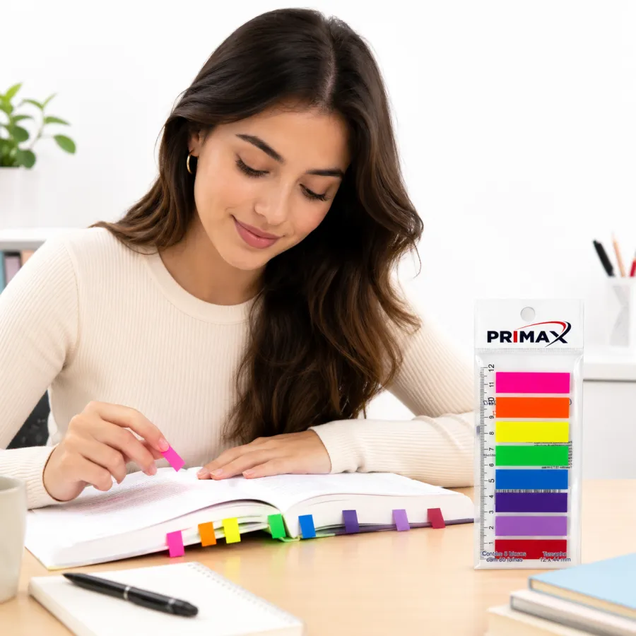 PRIMAX 彩色便签纸 6色套装 适用于学习和办公