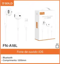 αGOLD FN-A18L 蓝牙耳机 iOS 1200mm