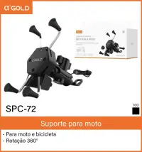 αGOLD SPC-72 摩托车和自行车通用支架，360°旋转