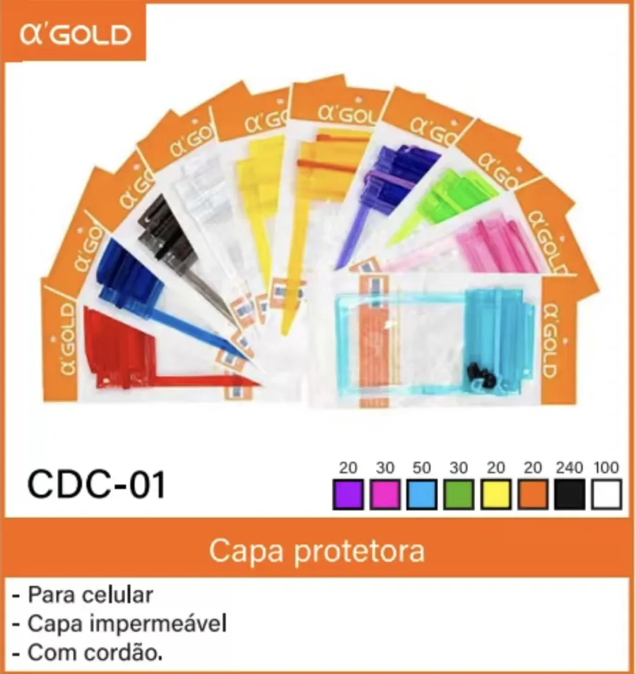 α-GOLD 手机保护套 CDC-01，防水，包含多种颜色，带绳