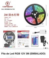 KAPPAOM 3米防水RGB灯带，12V，5050灯珠，带遥控器