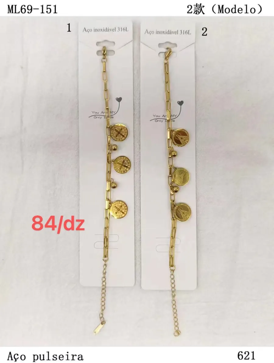 316L不锈钢手链 双色设计