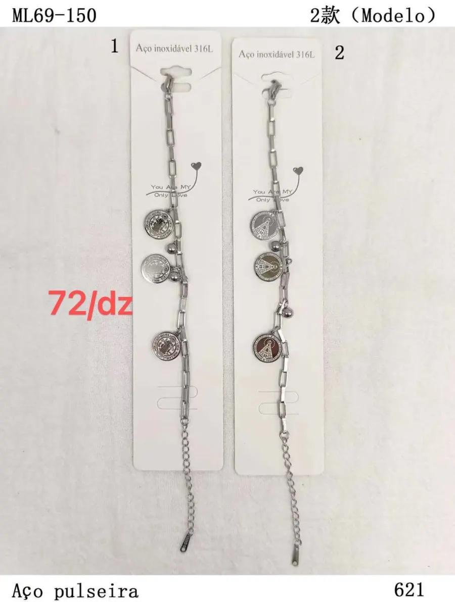 316L不锈钢手链 双色设计