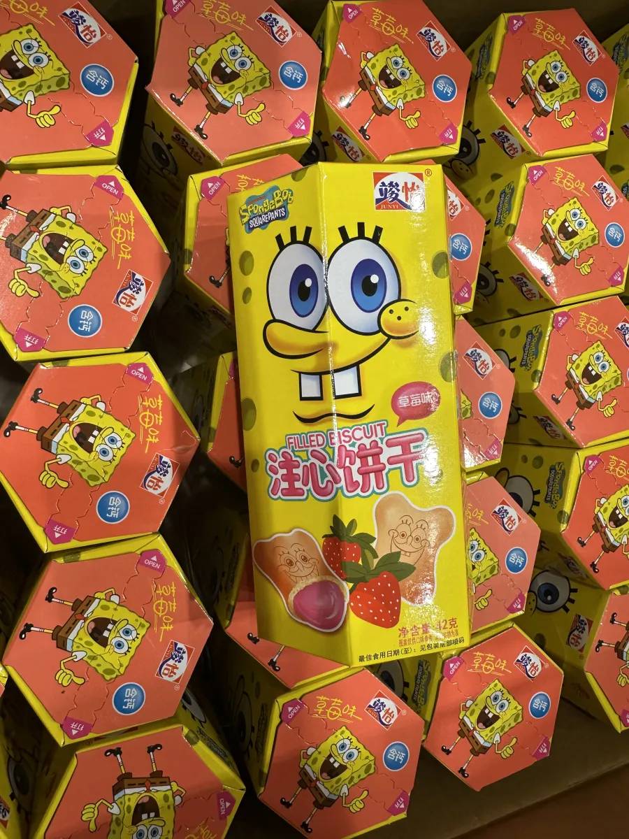 海绵宝宝注心饼干草莓味