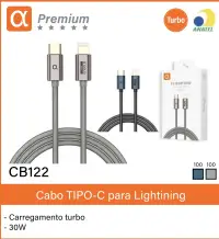 α品牌 30W Turbo快充TYPE-C转Lightning数据线 CB122
