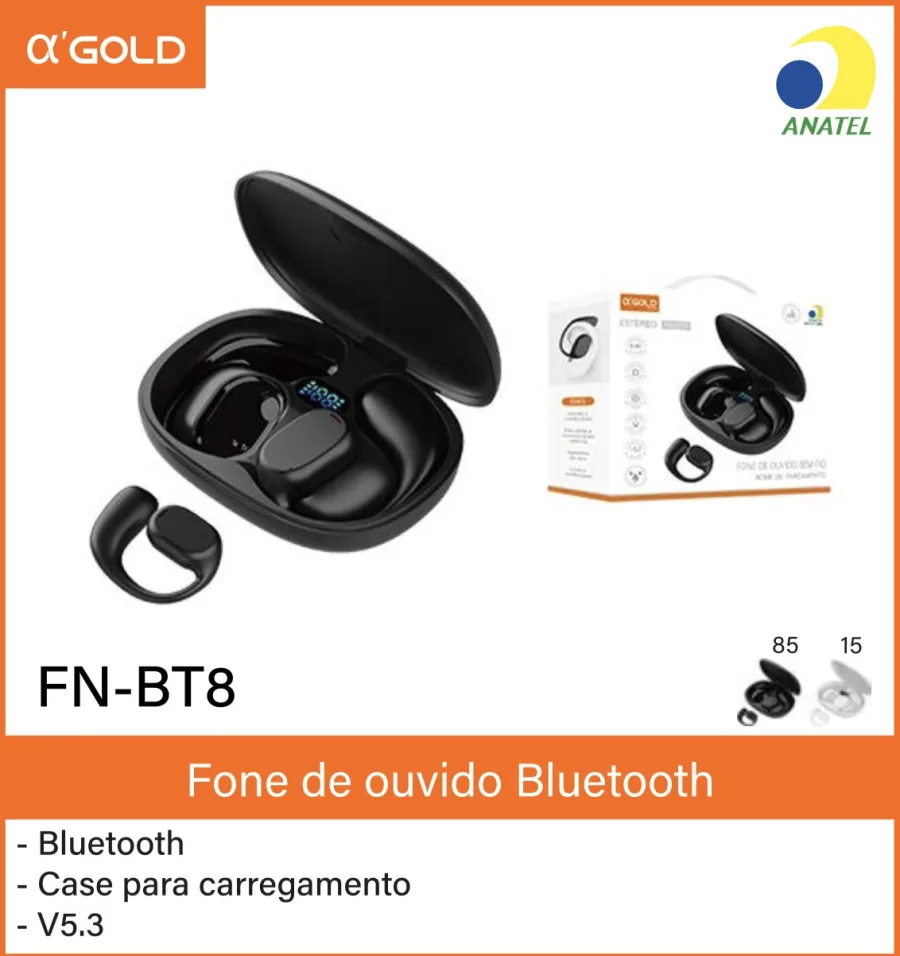 αGOLD FN-BT8 蓝牙耳机 无线耳塞 充电盒 V5.3